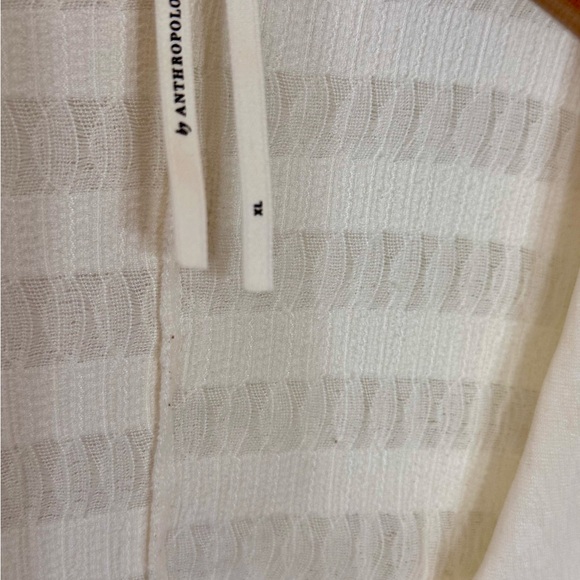 ANTHROPOLOGIE Long Sleeve Button Front Textured  Button-Up Blouse - Picture 8 of 12